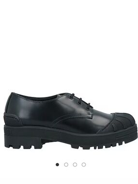 Dior Black Leather Lug-Sole Lace-Up Shoes